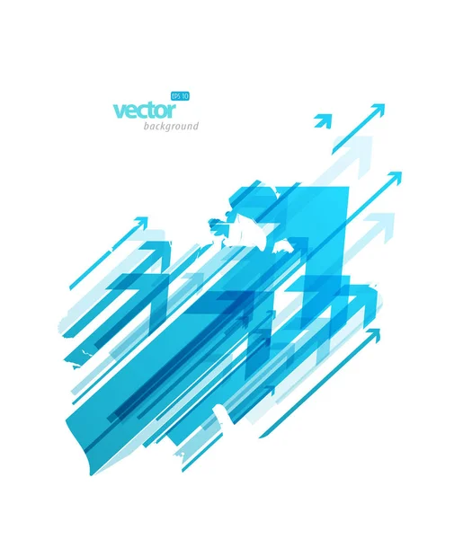 Absztrakt kék nyilak háttér tapéta. — Stock Vector