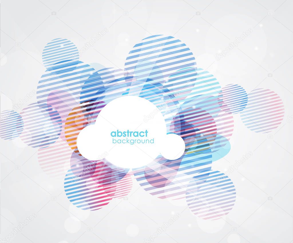 abstract colored background with circles. 