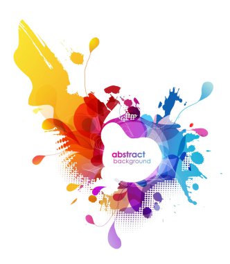 Çemberli soyut renkli çiçek arkaplanı.