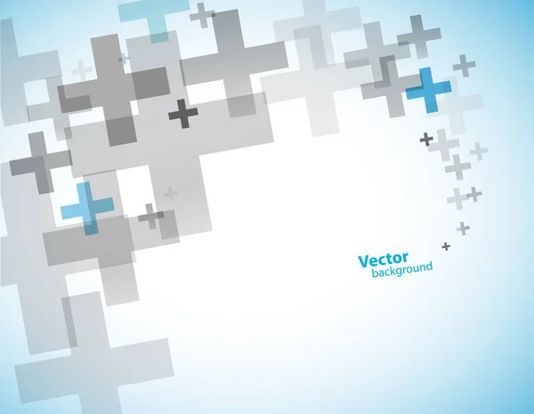 Abstracte achtergrond gemaakt met plusteken (+). — Stockvector