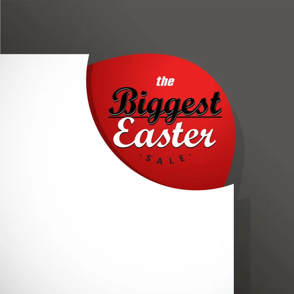 Grand modèle de carte de vente de Pâques . — Image vectorielle