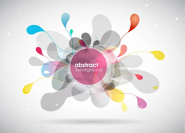 Abstract colored background with circles. — Stock Vector