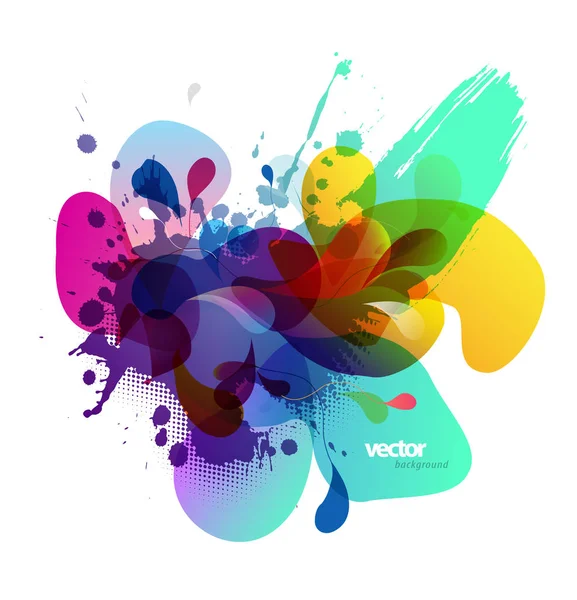 Fondo de color abstracto con diferentes formas . — Vector de stock