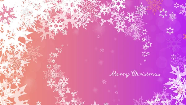 Χριστουγεννιάτικο φόντο με λευκά νιφάδες χιονιού και καλά Χριστούγεννα τ — Διανυσματικό Αρχείο