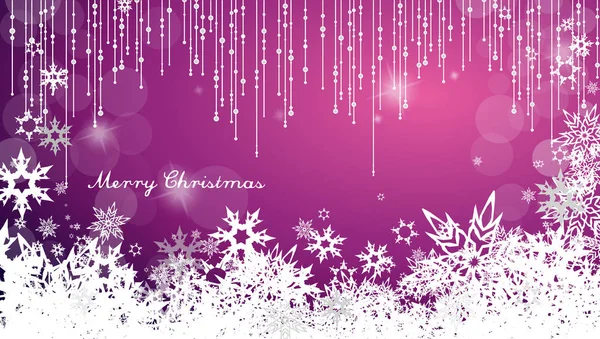 Fondo oscuro de Navidad con copos de nieve y sencillo Merry Chris — Archivo Imágenes Vectoriales