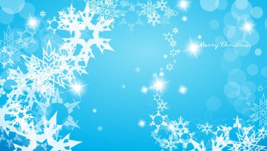 Kar taneleriyle soyut bir arkaplan. Vektör