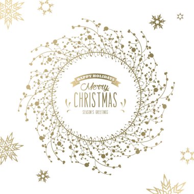 Kar taneleri ve basit mutlu Noeller Noel arka plan 