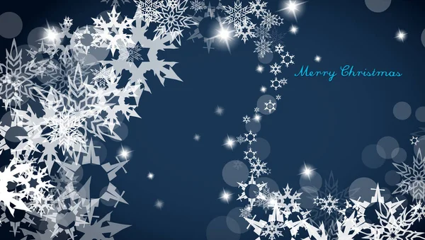 Abstract background with snowflakes. Vector art — Stock Vector