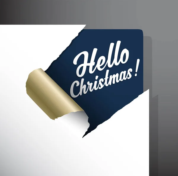 メリークリスマスグリーティングカード青の背景. — ストックベクタ