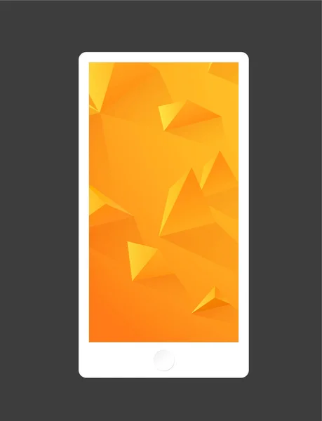 Abstrakt färgad bakgrund med trianglar. Mobiltelefon backgro — Stock vektor