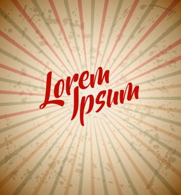 Arka plan ile senin kendi metin için yer.