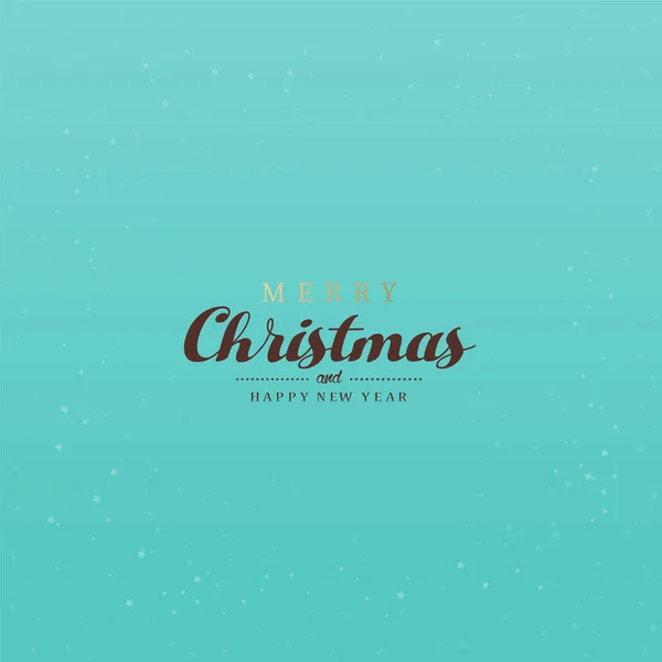 Christmas background with simple text Merry Christmas - season's — Stock Vector