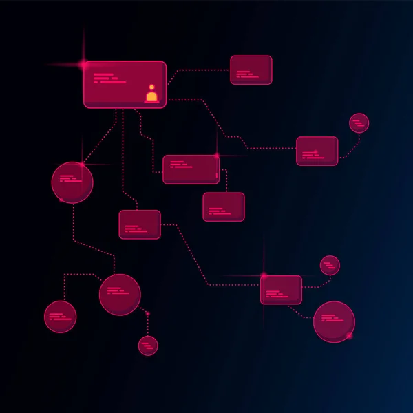 Mente Mapa Ilustración Vector Fondo Con Lugar Para Sus Comentarios — Vector de stock