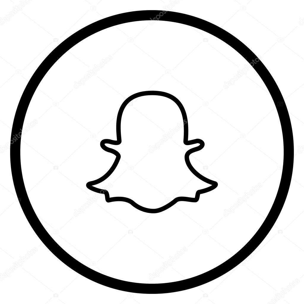 Original Black Snapchat Web Icon Vector Image By C Bigxteq Vector Stock