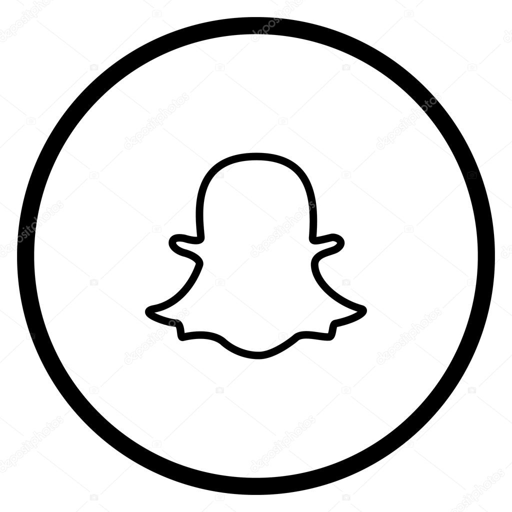 Original Black Snapchat Web Icon Vector Image By C Bigxteq Vector Stock