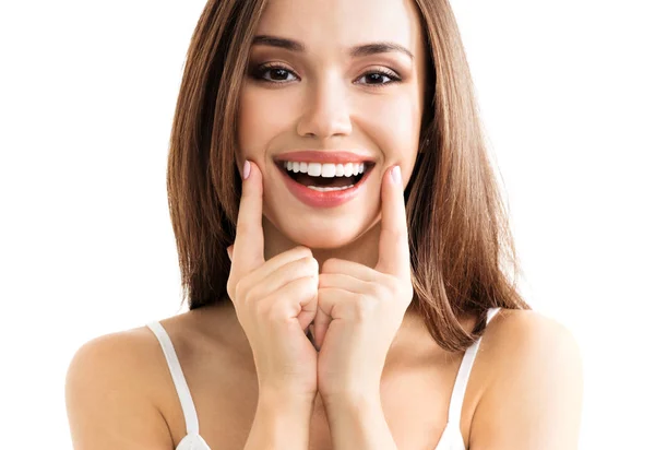 Young woman showing smile — Stock Photo, Image