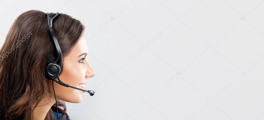 Support phone operator in headset