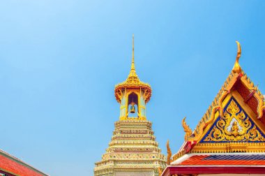 Wat Phra Kaew, Royal Grand Palace, Bangkok, inci, çan kulesi