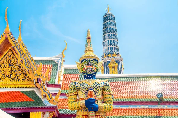 Wat Phra Kaew, Grand Palace, Bangkok dev iblis Guardian'daki