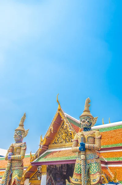 The Giant Demon Guardian at Wat Phra Kaew, Grand Palace, Bangkok — Stock Photo, Image