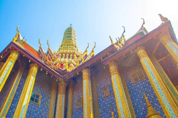 Wat Phra Kaew, Templo da Esmeralda Buda no Royal Grand Palac — Fotografia de Stock