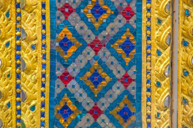 Klasik kiremit. Klasik seramik Mozaik çini deseni ile abstract.c