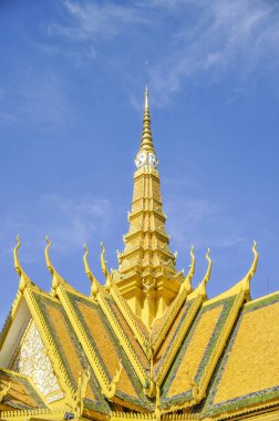 Phnom Penh turistik cazibe ve ünlüsü landmark - Royal Palac