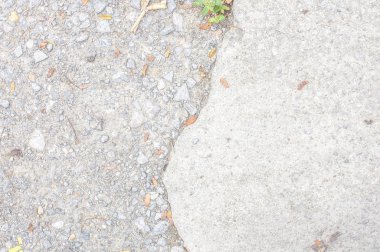White Mortar road With Cracked Between rock stone Texture Backgr