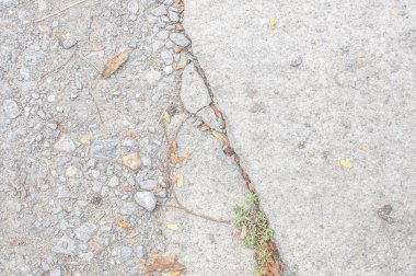 White Mortar road With Cracked Between rock stone Texture Backgr