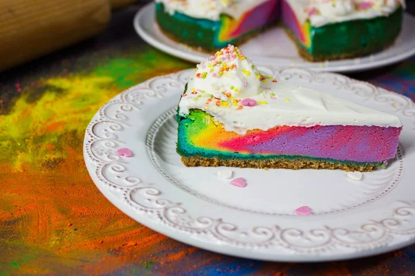 Gökkuşağı cheesecake renkleri