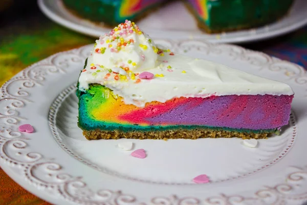 Gökkuşağı cheesecake renkleri
