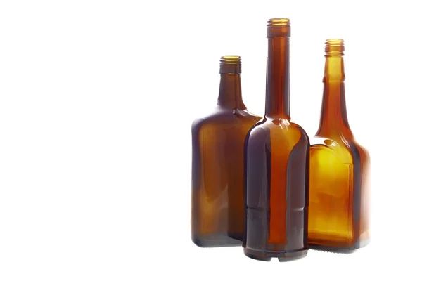 Three bottles standing — Stock Photo, Image