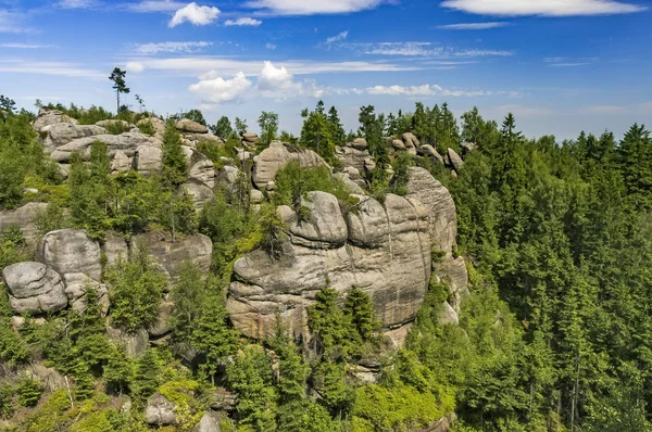 Adrspach-特普利采岩石，捷克共和国 — 图库照片