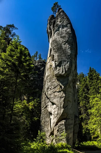 Adrspach-Teplice Rocks, República Checa — Fotografia de Stock