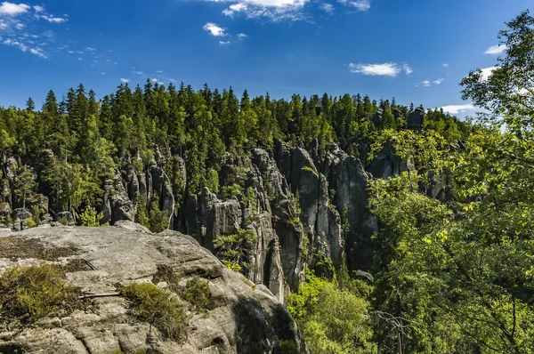 Adrspach-Teplice Rocks, República Checa — Fotografia de Stock
