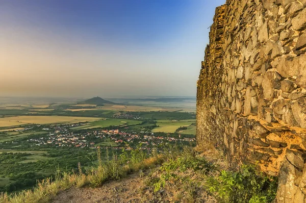 View from the Ruins of Kostalov Castle — Stock Photo, Image