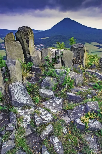 Mountain Milesovka Czech Republic — Stock Photo, Image