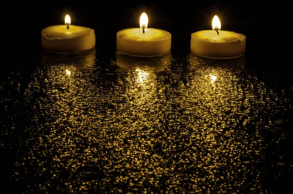 Три свічки — стокове фото