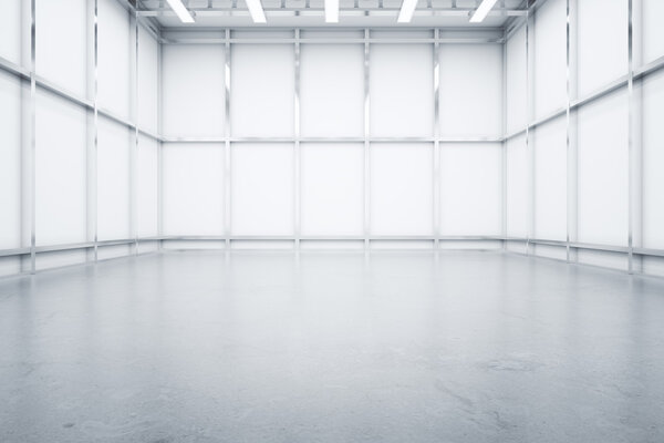 Вид складского помещения спереди
