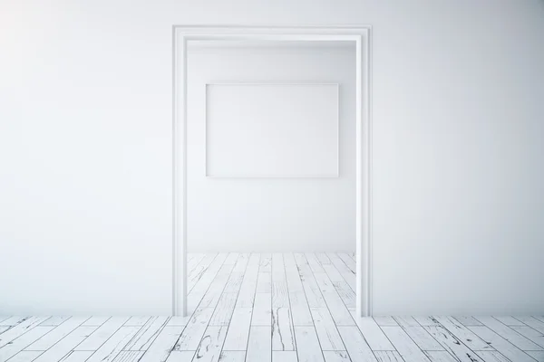 Resim çerçevesi ile minimalist iç — Stok fotoğraf