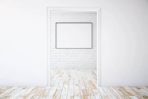 Minimalistic interior with picture frame — Stock Photo, Image
