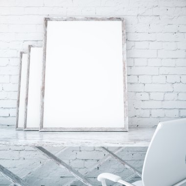 Tablo boş resim çerçeveleri