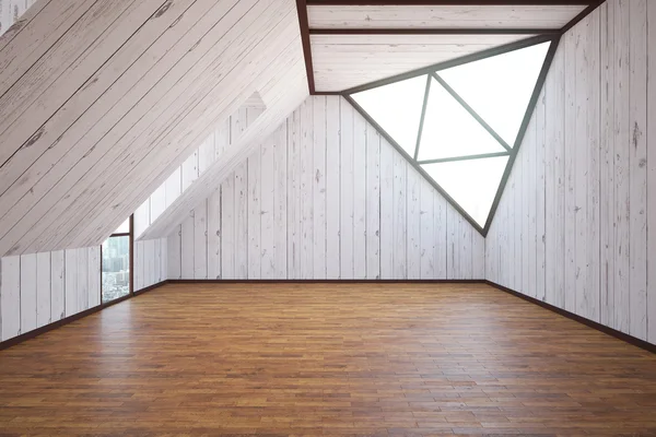 Intérieur du loft en bois — Photo