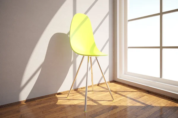 黄色い椅子の部屋 — ストック写真