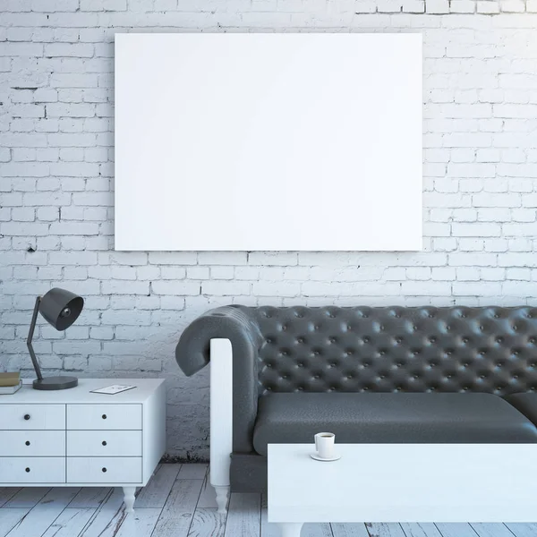 Interior with whiteboard and furniture — Stock Photo, Image