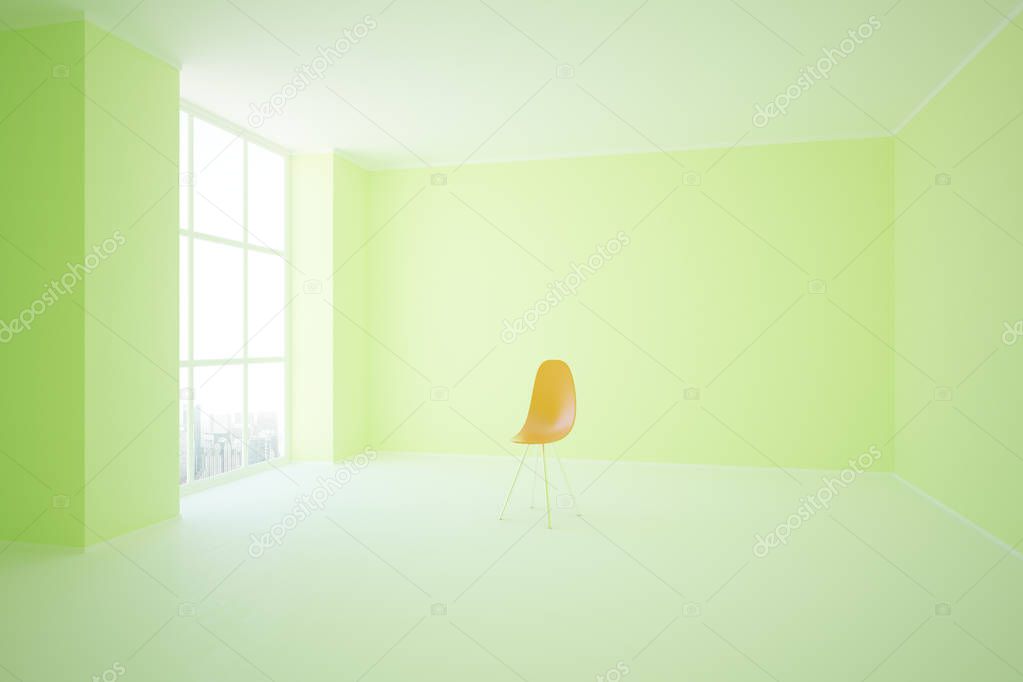 Chair in green room