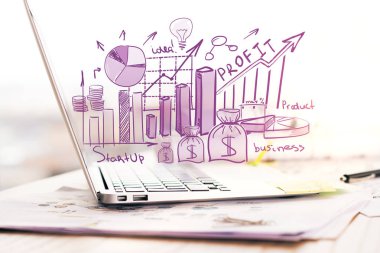 Mali kroki ile dizüstü bilgisayar