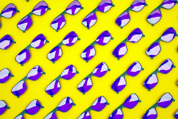Purple sunglass pattern — Stock Photo, Image