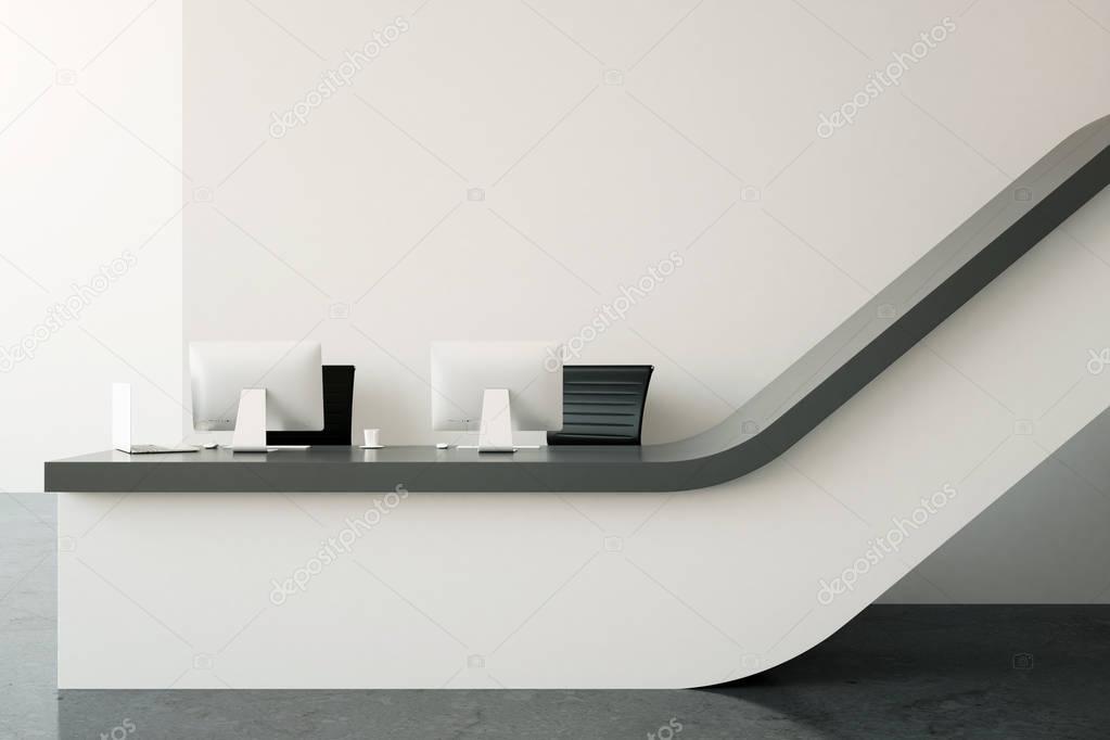 Modern reception desk