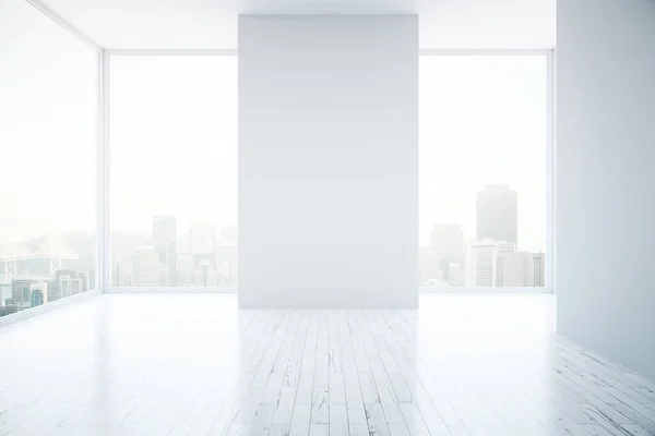 Interiör med tom vägg — Stockfoto